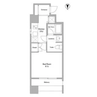 アプリーレ久屋大通公園【12階】の間取り