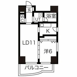 フローラル今池【6階】の間取り