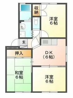 グリーンヴィレッジ牛川【3階】の間取り