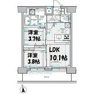 メイクスアート上前津Ⅵ【14階】の間取り