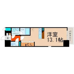 フレール上前津【5階】の間取り