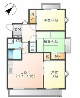 セレーブル春日【3階】の間取り