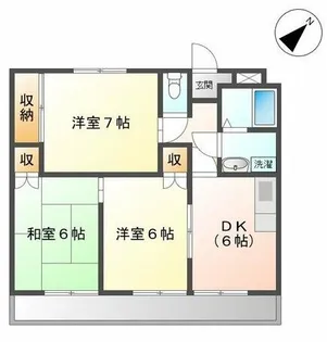 セレーブル春日【205号室】の間取り