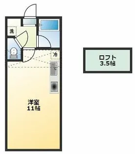 セザンヌ王ヶ崎【2階】の間取り