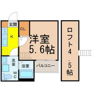 ハピネス南脇【1階】の間取り