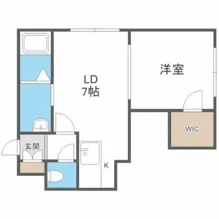シルキー厚別東II【203号室】の間取り