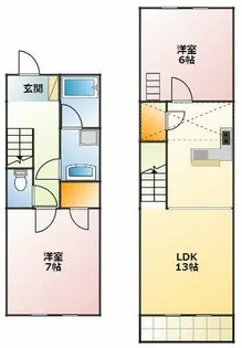 セザンヌ牟呂【1階】の間取り