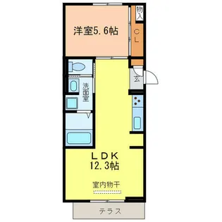 COLORATO狭山【1階】の間取り