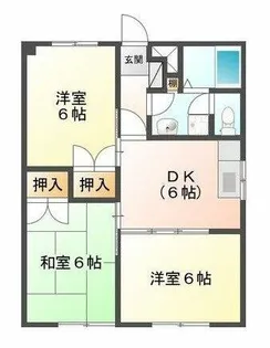 エリシオン馬見塚【3階】の間取り