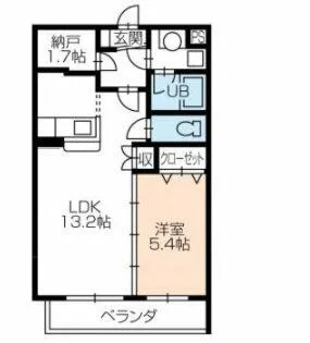 エスポワール・Ⅰ【102号室】の間取り