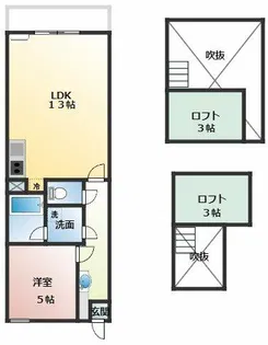 セザンヌ原町【2階】の間取り