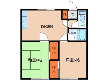コーポスマイルⅡ【103号室】の間取り