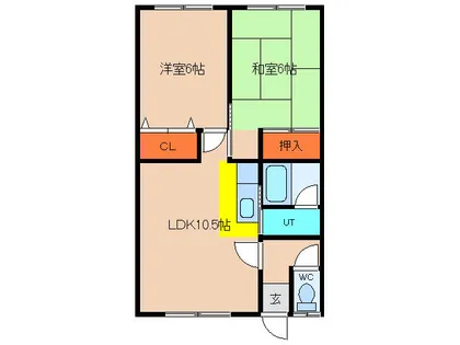 コーポマルモ【202号室】の間取り