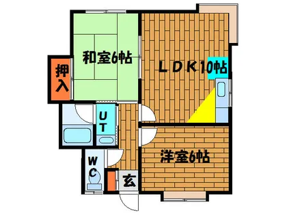 メゾンエアールⅠ【2F号室】の間取り