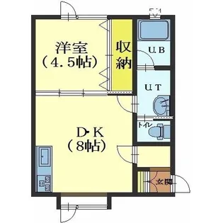 ハイツフォレスト【201号室】の間取り