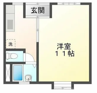 すみれ荘【2A号室】の間取り