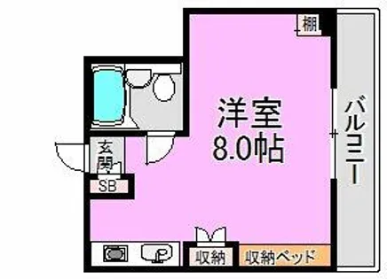 グローリア高井田【3階】の間取り