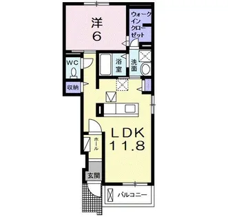 パラシオⅡ【1階】の間取り