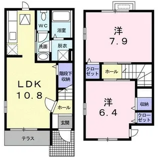 ラック レニイ【1階】の間取り
