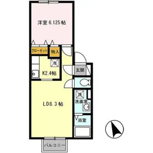 メゾンドエミネンス【1階】の間取り