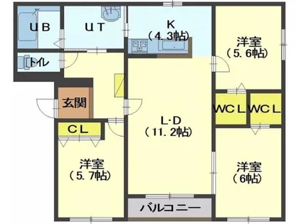 Bruin.K【4階】の間取り