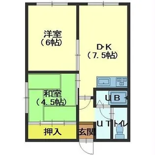 グランドールワノ【3階】の間取り
