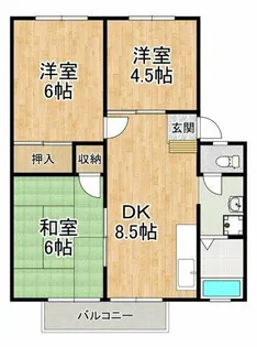 新栄プロパティー喜志【1階】の間取り