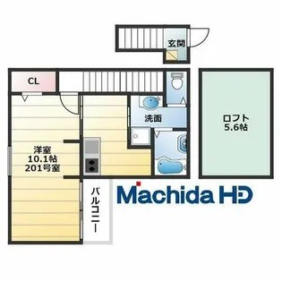 あんしん 小山08-1022【2階】の間取り