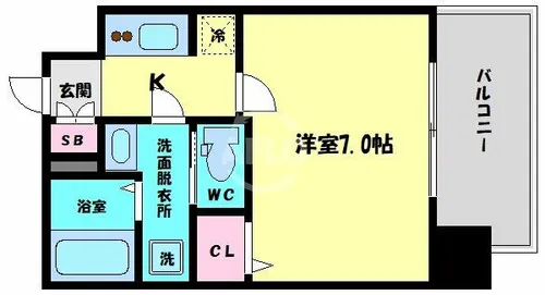 サムティ北浜EST【5階】の間取り
