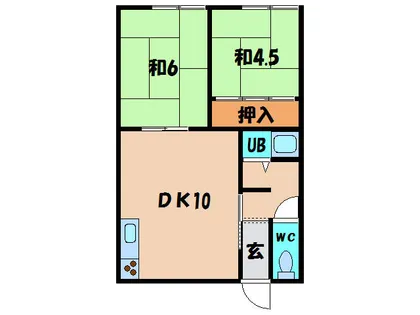 日吉ハイム【2階】の間取り