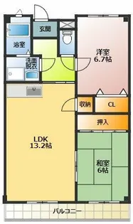 メゾンソレイユ【3階】の間取り