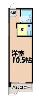 ハウス108車道【1階】の間取り