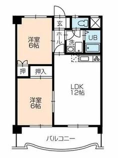 フィオーレ豊橋【1202号室】の間取り