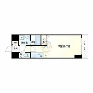 グレンパーク新大阪Ⅱ【7階】の間取り