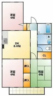 アルテスタ牟呂【2階】の間取り
