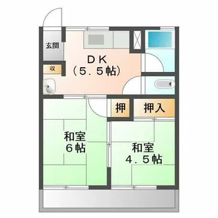 坂上アンビロン【2号室】の間取り
