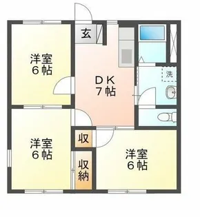 ブラウンエイト A棟【2階】の間取り