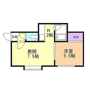 スカイライフ【206号室】の間取り