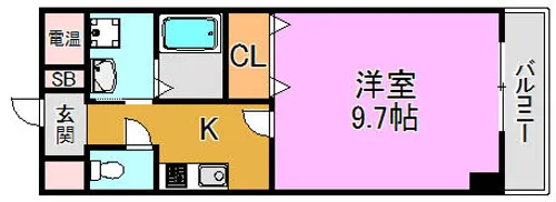 プロミネンス【10階】の間取り
