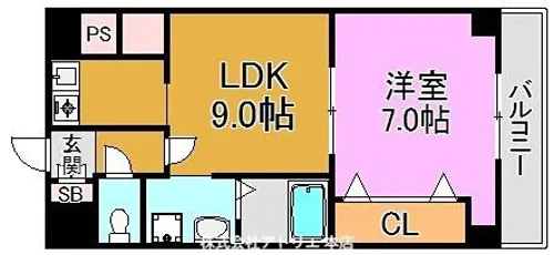 ドゥミルアン東大阪【5階】の間取り