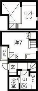 アコモ鳴海【D号室】の間取り