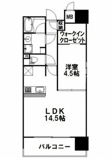 アソシアグロッツォタイムズスイート博多【2階】の間取り
