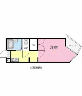 レリブ仁連木【104号室】の間取り