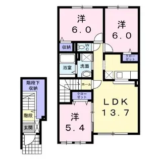 サニーベルレジデンス【202号室】の間取り