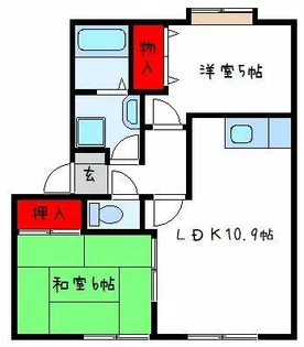 ココソレジオ B【2階】の間取り