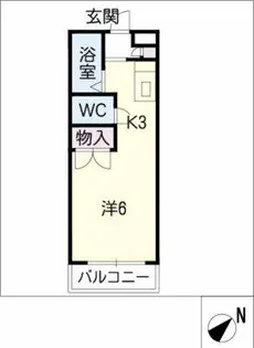 アイリス小池【102号室】の間取り