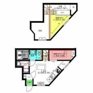Raffine賑町【104号室】の間取り