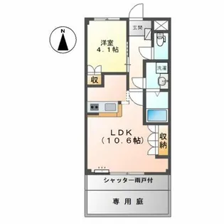 ピュア コンフォート【1階】の間取り