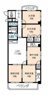 フィオーレ草間【3階】の間取り