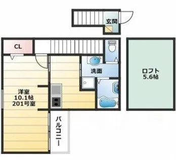 あんしん 小山08-1022【2階】の間取り